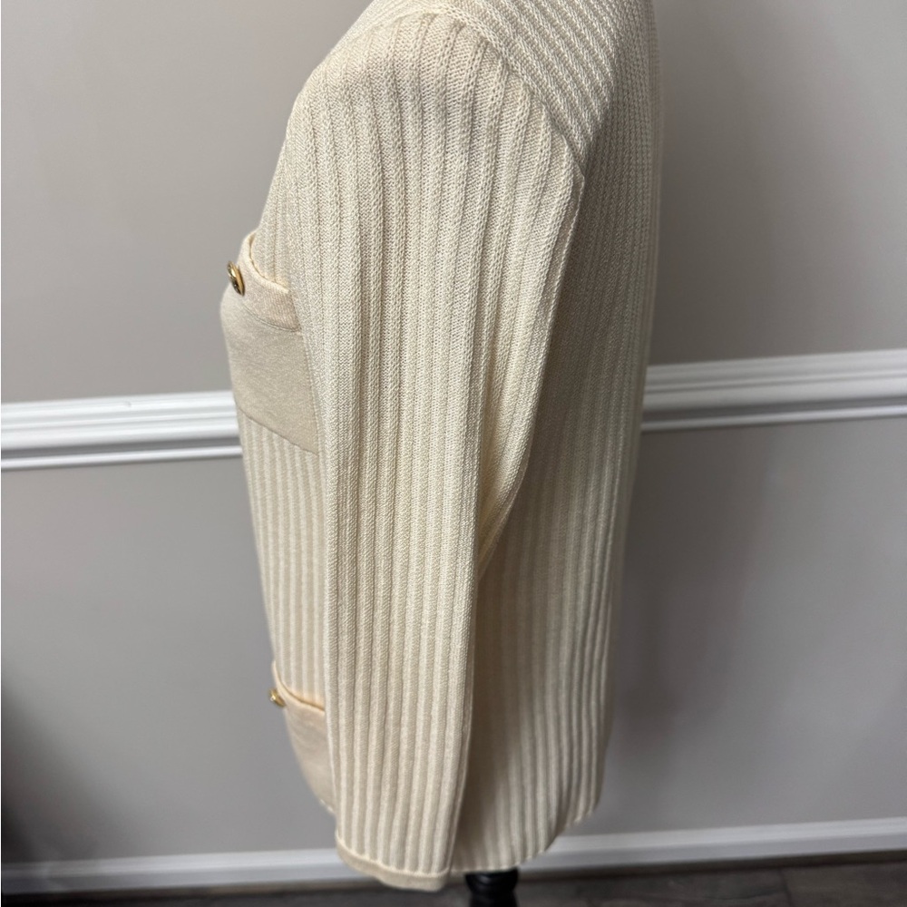 St John jacket 4 Cream Button-Up Women's jacket - Picture 2 of 10